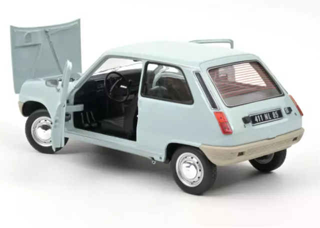 Renault 5 1972 Clear Blue 1:18