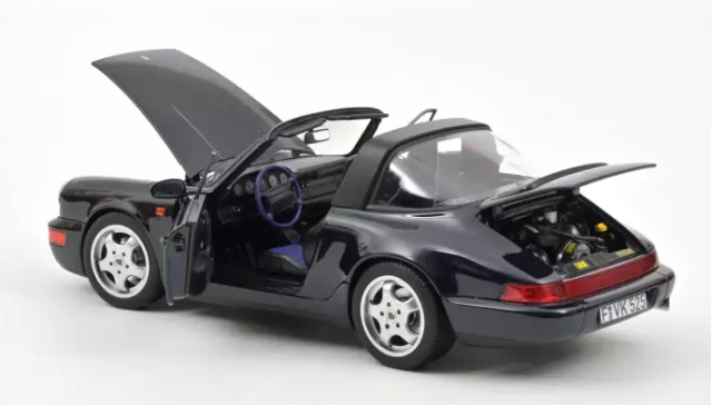 Porsche 911 Carrera 4 Targa 1991 Blue metallic 1:18