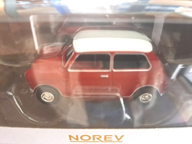 Mini Cooper S 1964 Tartan Red and White Roof 1/54
