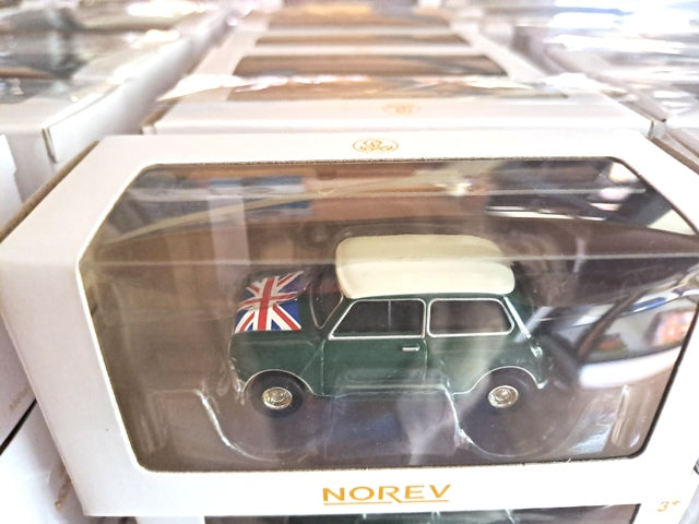 Mini Cooper S 1964 Almond Green and Flag on Bonnet 1/54