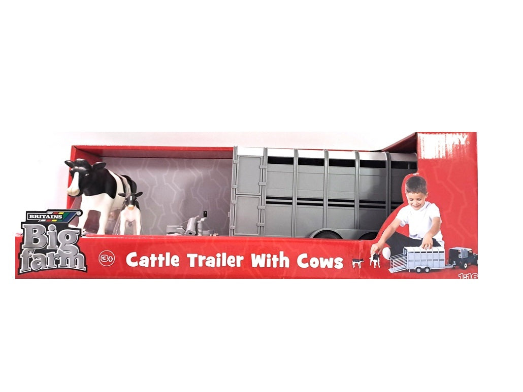 BIG FARM CATTLE TRAILER WITH COWS 1/16