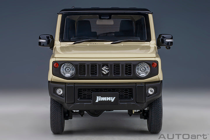 SUZUKI JIMNY JB64 CHIFFON IVORY MET/ BLUISH BLK PEARL MET ROOF MET IVORY/BLK PEARL 1/18