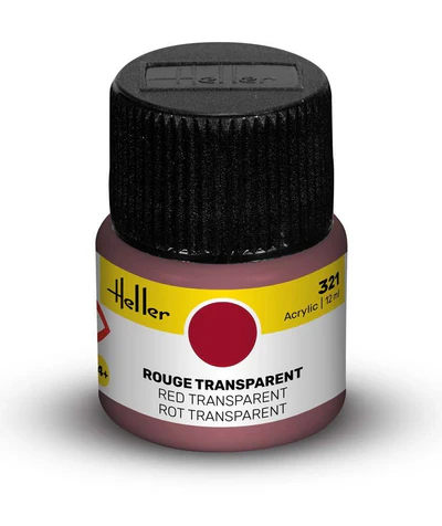 Red Transparent 12ml Acrylic