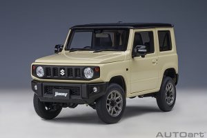 SUZUKI JIMNY JB64 CHIFFON IVORY MET/ BLUISH BLK PEARL MET ROOF MET IVORY/BLK PEARL 1/18