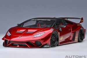 LAMBORGHINI LIBERTY WALK LB SILHOUETTE WKS HURACAN GT HYPER RED 1/18