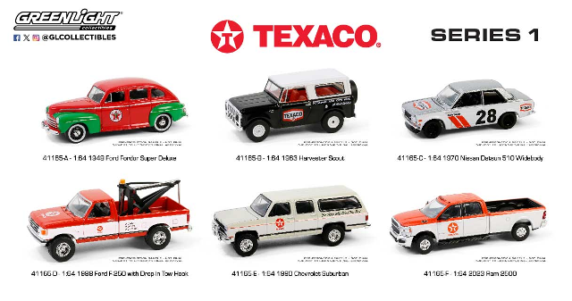 1:64 Texaco Special Edition Series 1 -6 pack assortment