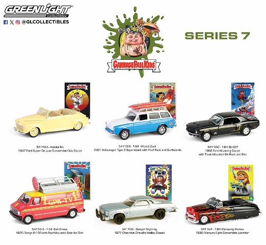 1:64 Garbage Pail Kids Series 7 - 6 pack assortment