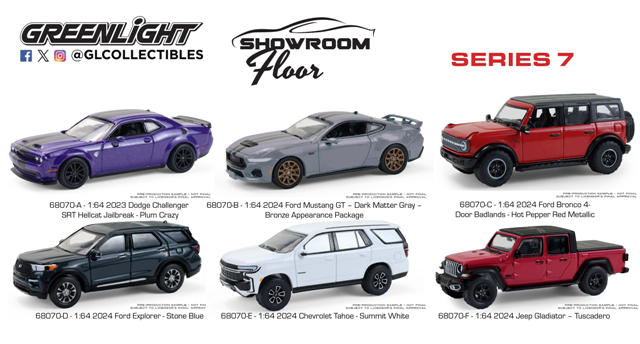 1:64 Showroom Floor Series 7 - 6 pack assortment