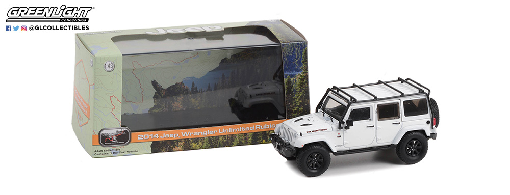 1:43 2014 Jeep Wrangler Unlimited Rubicon X with Off-Road Parts White