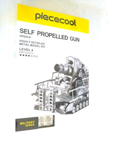 SELF PROPELLED GUN 3D METAL MODEL