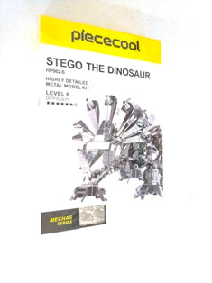 STEGO THE DINOSAUR 3D METAL MODEL