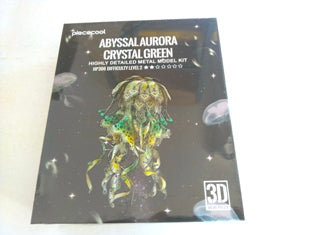 CRYSTAL GREEN JELLY FISH 3D METAL MODEL