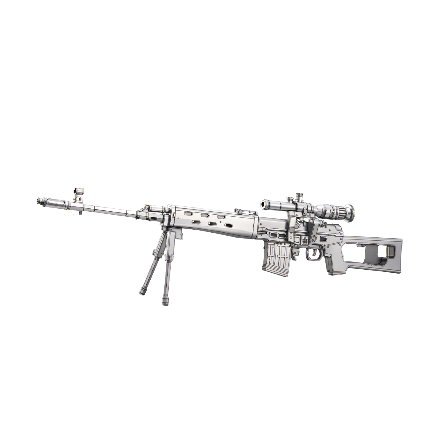 SNIPER RIFLE SRSVD 3D METAL MODEL