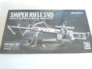 SNIPER RIFLE SRSVD 3D METAL MODEL