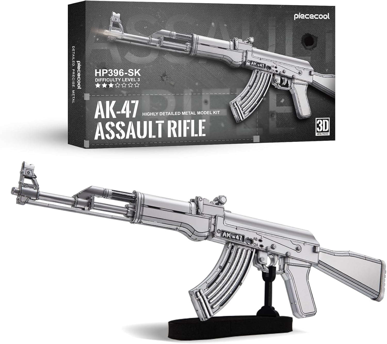 AK47 RIFLE 3D METAL MODEL