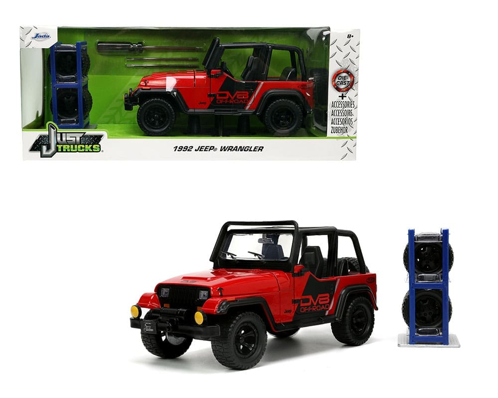 Jeep Wrangler - Just Trucks with Extra Wheels & Rack 1992 1/24