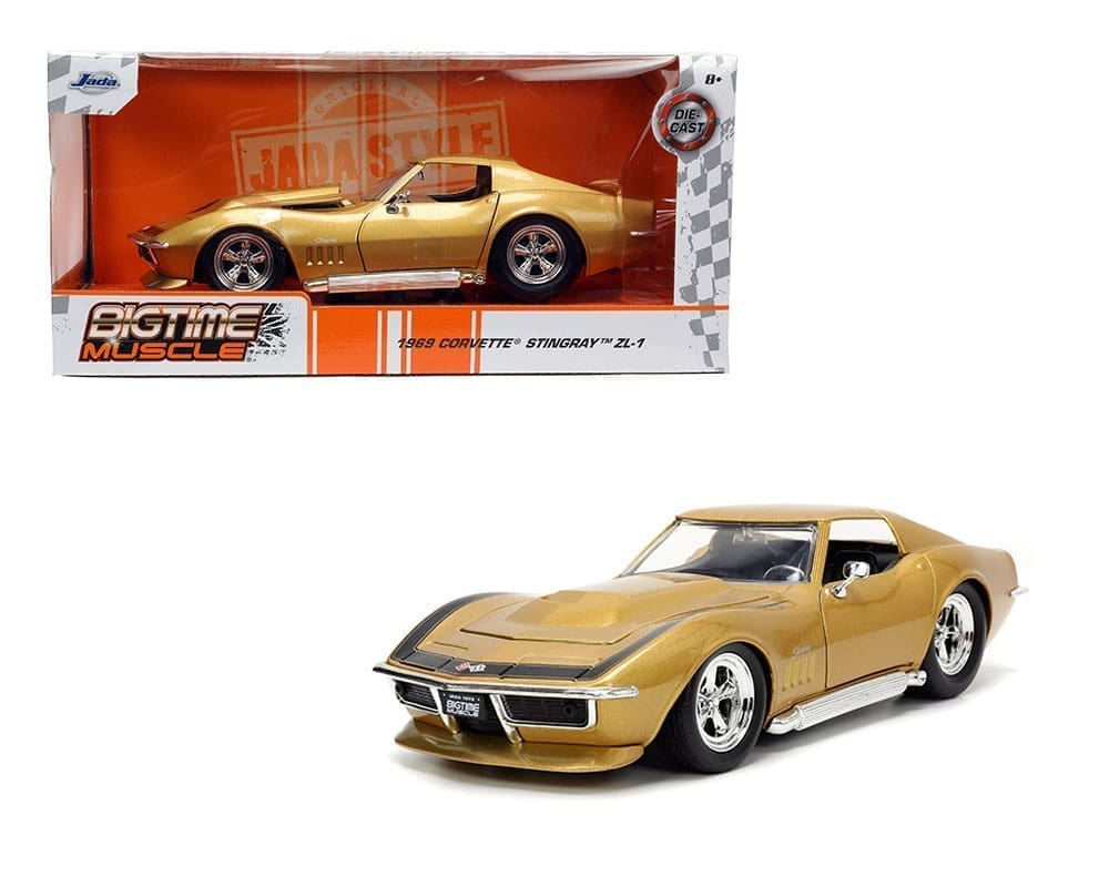 Chevrolet Corvette Stingray (Gold) – Bigtime 1969 1/24