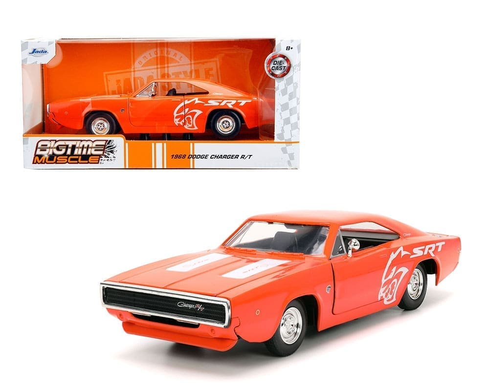 Dodge Charger R/T (Orange) - Bigtime Muscle 1968 1/24