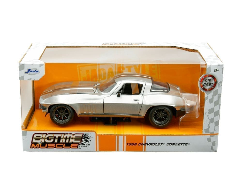 Chevrolet Corvette - Silver with Bronze Stripes 1966 1/24