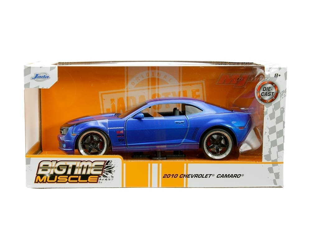 Chevrolet Camaro - Blue with Matte Black Hood Stripe - Bigtime Muscle 2010 1/24
