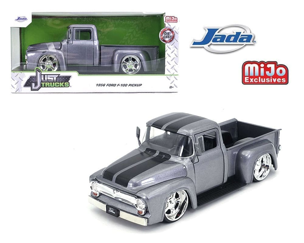 Ford F-100 Custom (Grey With Black Stripes) 1956 1/24