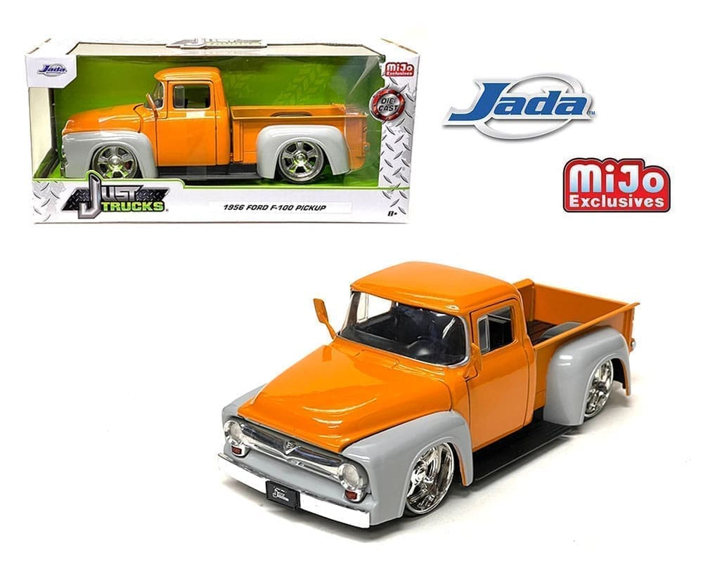 Ford F-100 Custom (2-Tone Orange/Grey) - Just Trucks - Exclusive 1956