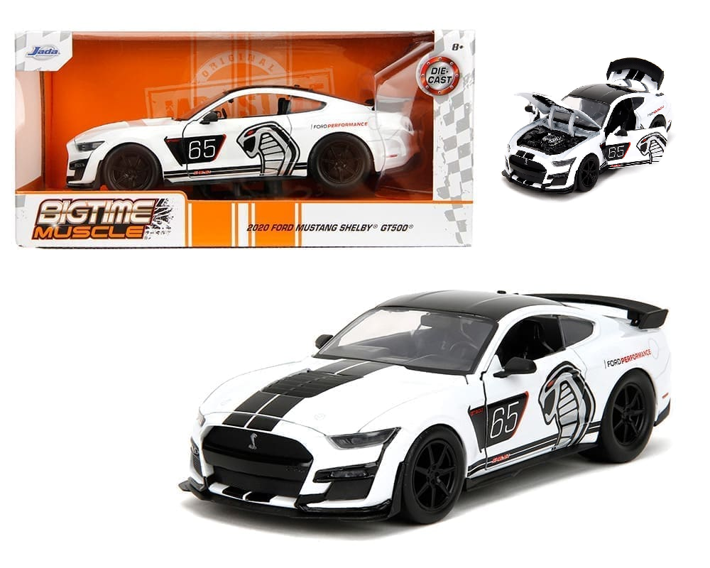 Ford Mustang Shelby GT500 #65 Ford Performance - White - Bigtime Muscle 2020 1/24