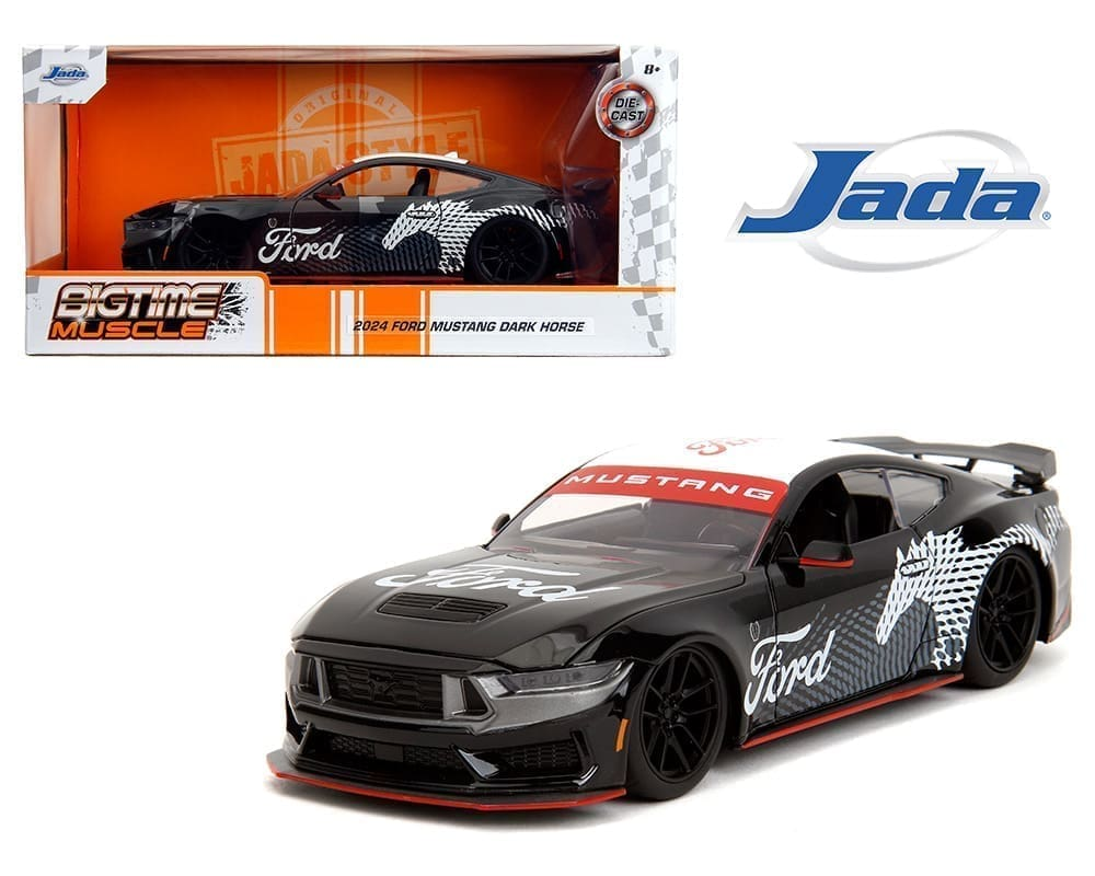 Ford Mustang Dark Horse - Black - Bigtime 2024 1/24