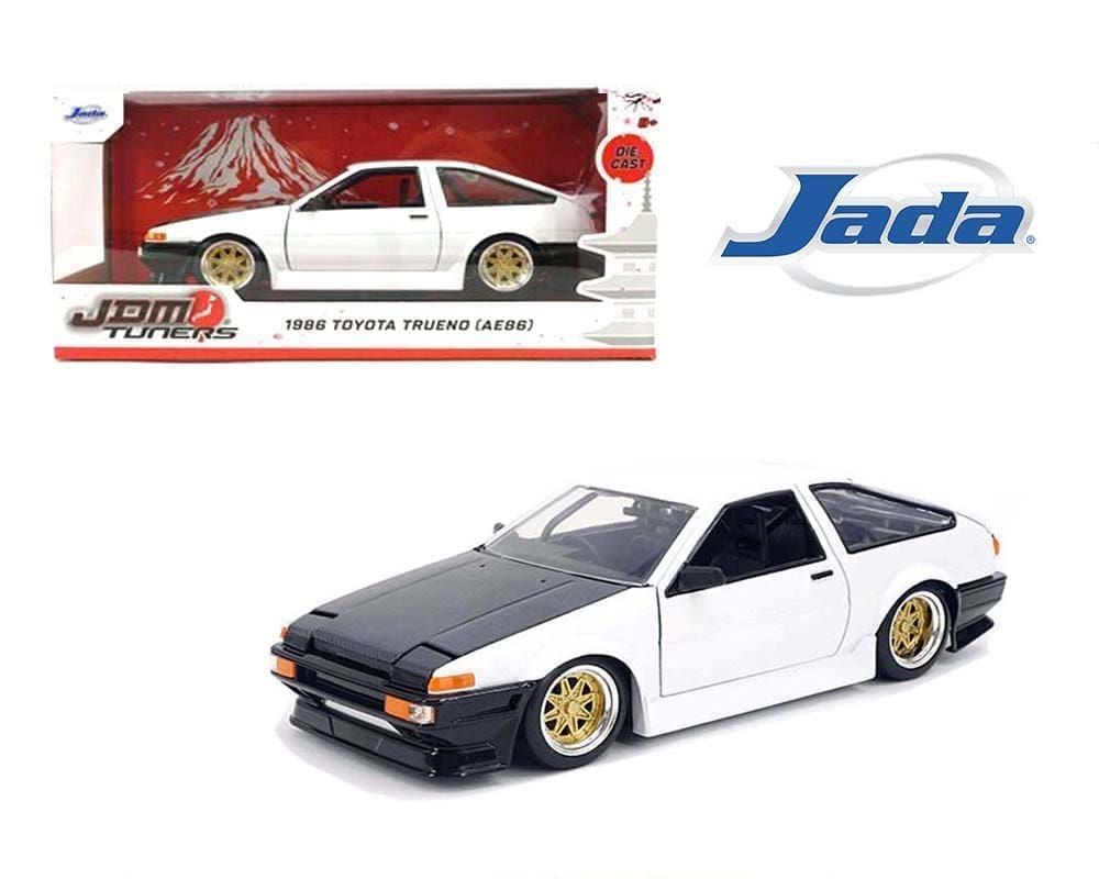 Toyota Trueno AE86 - White with Black Hood - JDM Tuners