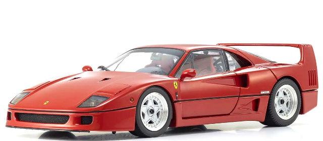 FERRARI F40 1989 RED 1/18