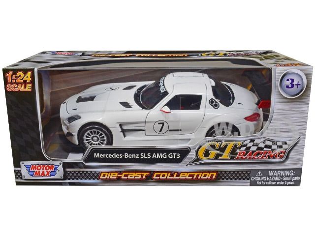 GT RACING MERCEDES-BENZ SLS AMG GT3 WHITE #7 1/24