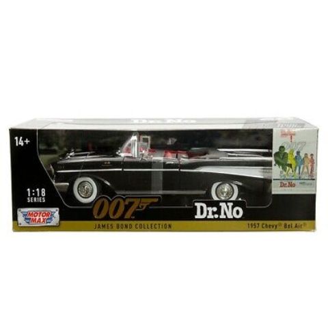 CHEVY BEL AIR JAMES BOND DR NO BLACK 1957 1/18