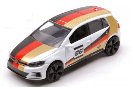 GT RACING VOLKSWAGEN GOLF A7 WHITE WITH RACING STRIPES 1/43