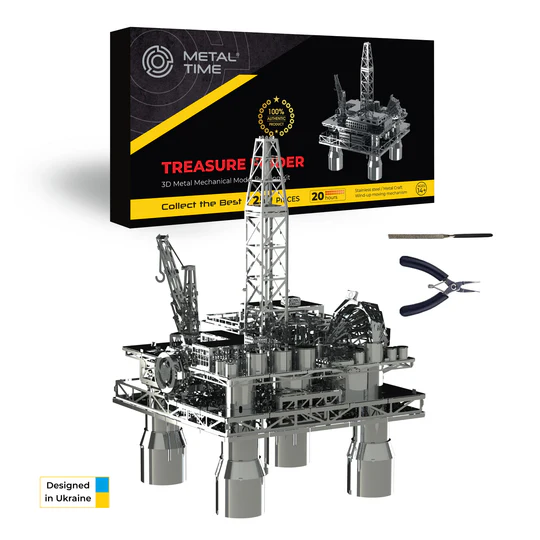 Treasure Finder Mechanical kit of oil platform, 250 parts