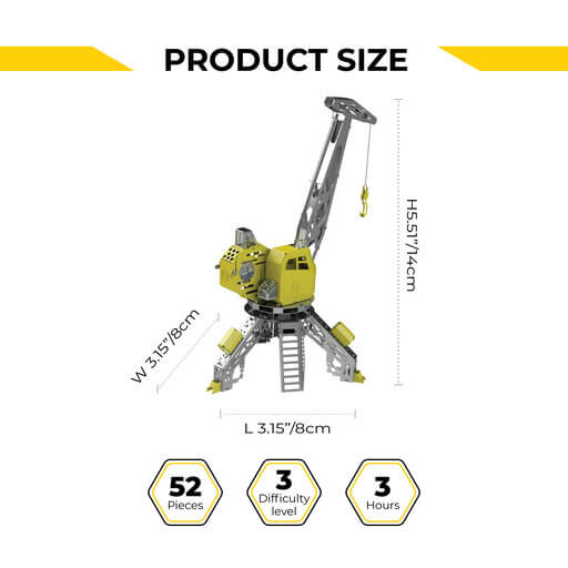 Mighty Machine Mechanical kit of crane, 52 parts