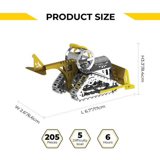 Bulldozer Graceful Mechanical kit, 205 parts
