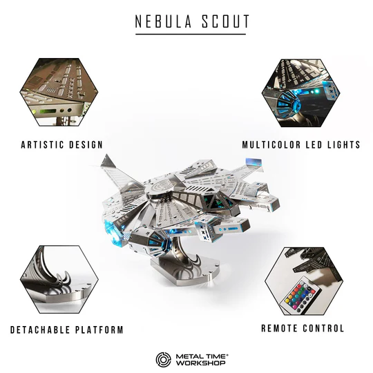 Nebula Scout Electrical kit of starship, 74 parts