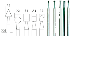 Wolfram vanadium steel milling bits