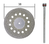 DIAMOND CUTTING DISK VENTED 38 MM DIA WITH ARBOR