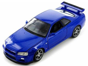 NISSAN SKYLINE GT-R (R34) MET BLUE 1/24