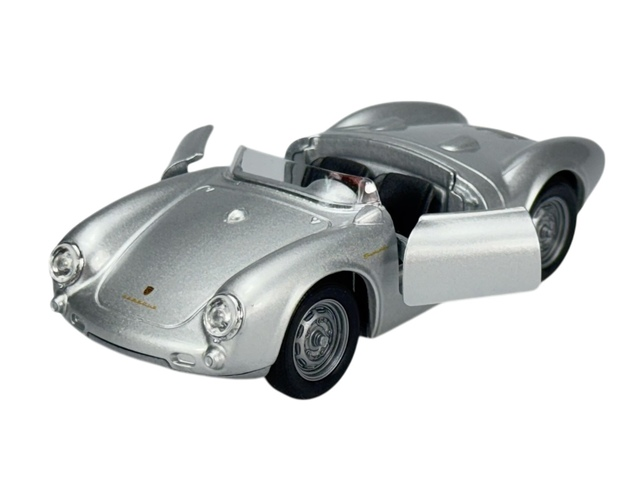 PORSCHE 550 SPYDER PULLBACK SILVER 1/35