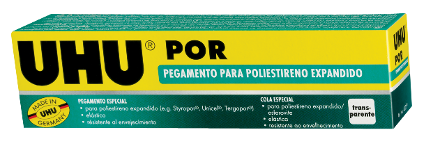 UHU POR polystyrene glue Boxed 40g/50ml