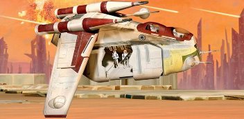 REPUBLIC GUNSHIP (CLONE WARS) 1/74
