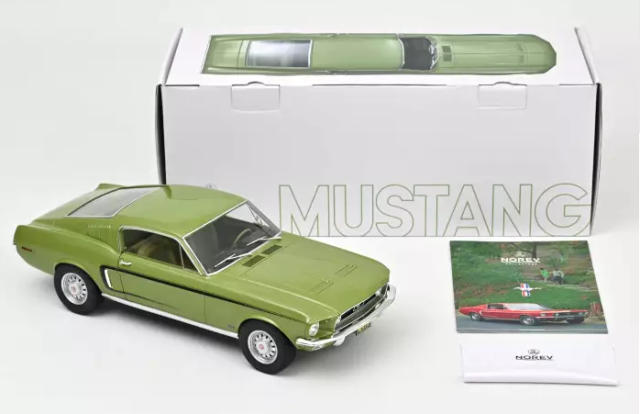 Ford Mustang Fastback GT 1968 Lime Gold metallic 1/12 LIM ED 750