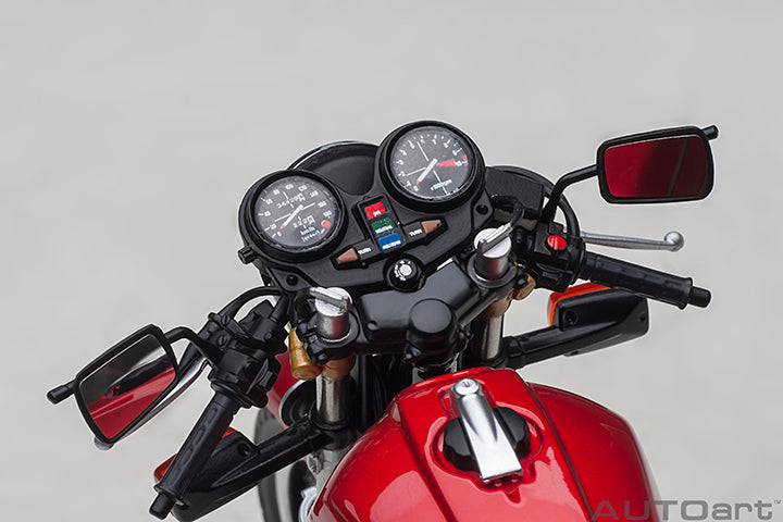 HONDA CB750F BARIBARI LEGEND RED WITH HELMET 1/12