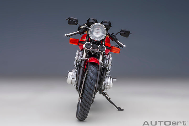 HONDA CB750F BARIBARI LEGEND RED WITH HELMET 1/12