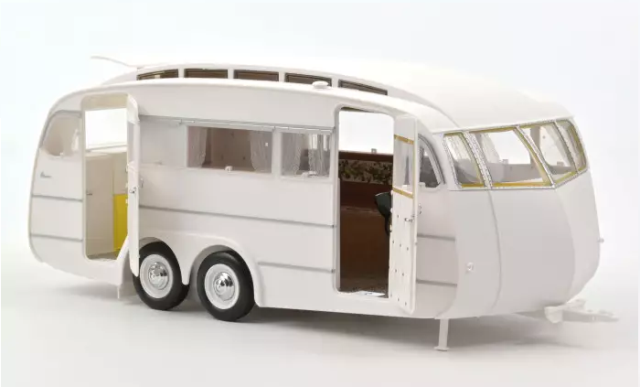 Peugeot 404 1965 Brown metallic with Caravan Hénon 1:18