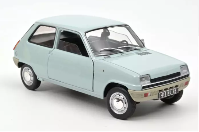 Renault 5 1972 Clear Blue 1:18