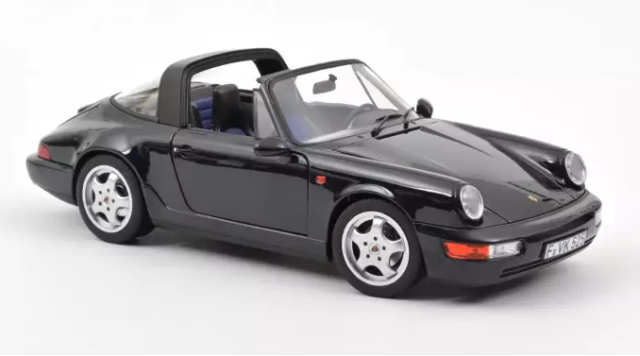 Porsche 911 Carrera 4 Targa 1991 Blue metallic 1:18
