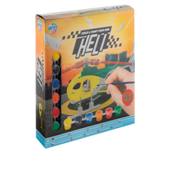 Wooden Construction Heli incl. 6 paints + brush